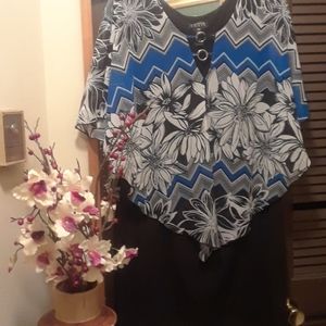 PONCHO SHEER  OVERLAY DRESS